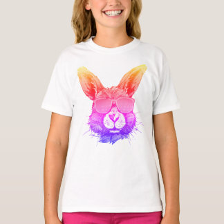 T-shirt teintes de l'espoir : 'Lapin coloré'