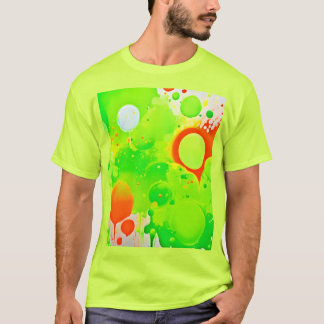 T-shirt Teintes Vertes & Orange