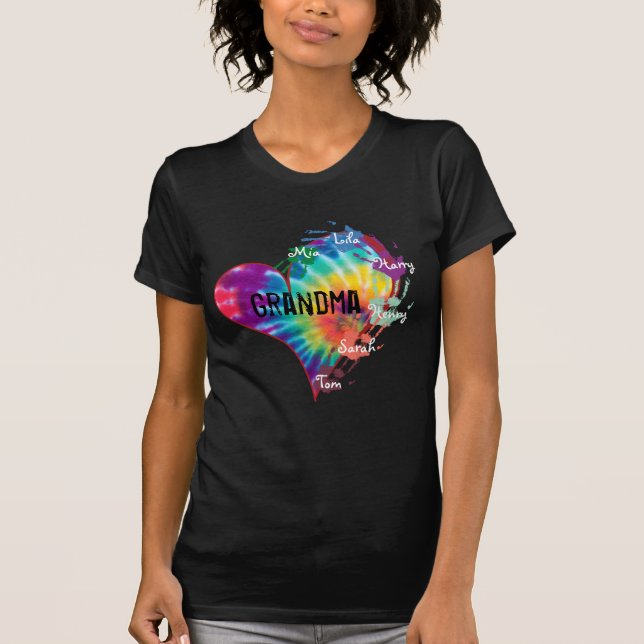 T-shirt Teinture à cravate de grand-mère (Devant)