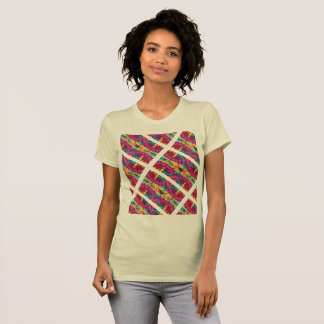 T-shirt Teinture cravate Mélangée En Turquoise Violet Jaun