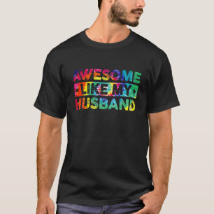 T-shirt Teinture De Jour Des Parents Déchiré Comme Mon Hu