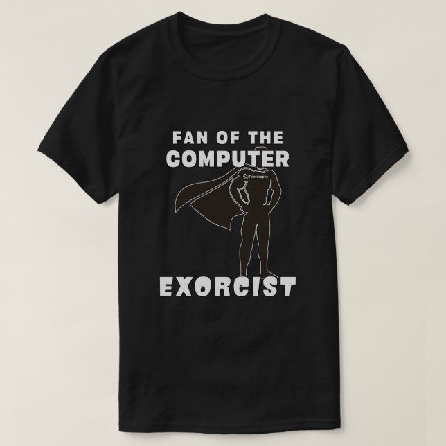 T-shirt Teknosophy Computer Exorcist (Design devant)
