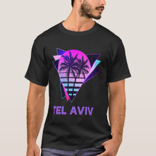 T-shirt Tel Aviv Israel 80s Vaporware Palm Tree Vintage So