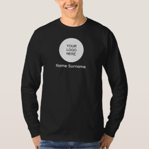 T-shirt Télécharger Ajouter Le Logo Ici Mens Double Côté L