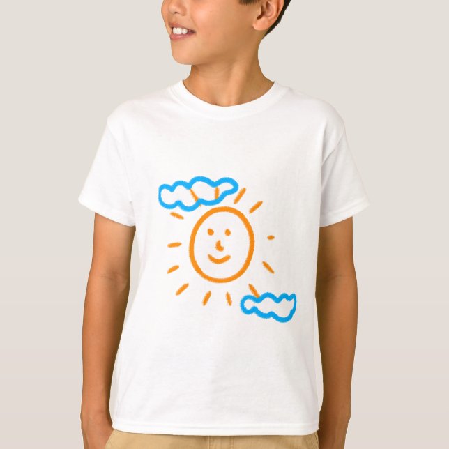 T-shirt Télécharger des enfants Dessiner Transformer des e (Devant)