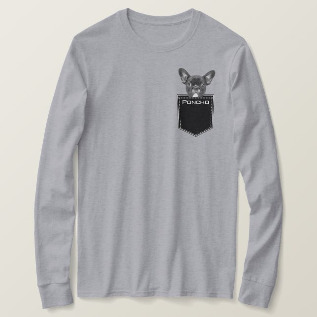 T-shirt Télécharger le visage et le nom de la photo d'anim (Design devant)