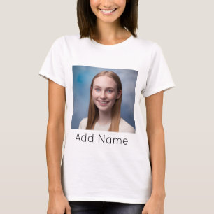 T-shirt télécharger photo personnalisée Photo et nom perso