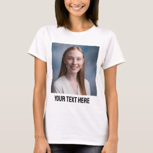 T-shirt télécharger photo personnalisée Photo et texte per