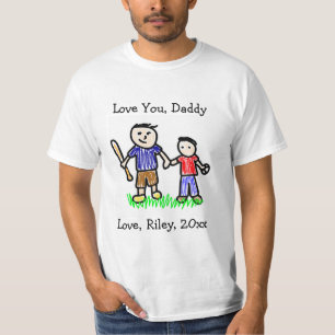 T-shirt Téléchargez l'oeuvre de votre enfant   Fête des pè