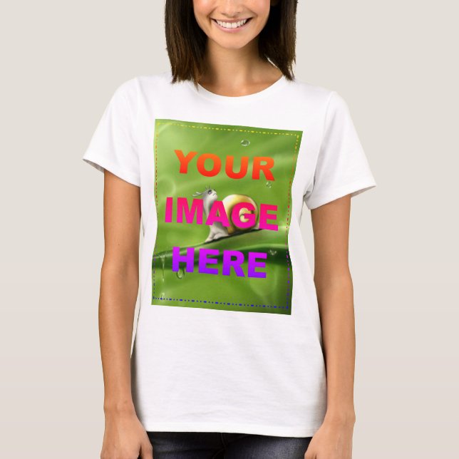 T-shirt Téléchargez votre propre photo ou art (Devant)