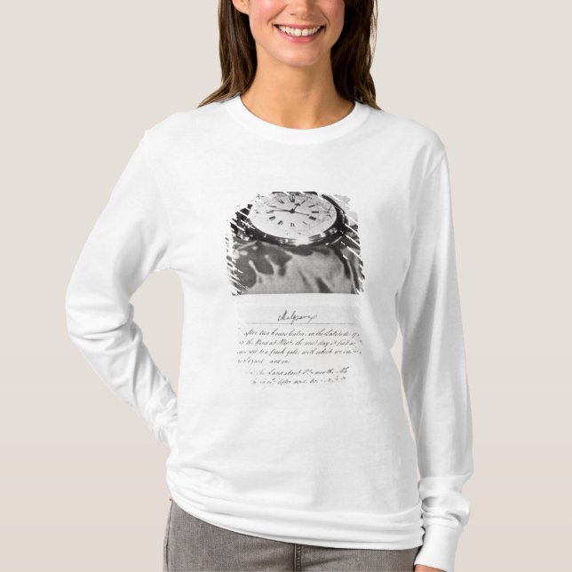 T-shirt Télécopie du chronomètre de poche (Devant)