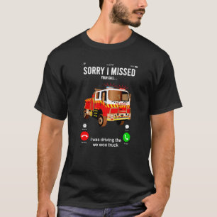 T-shirt Téléphone Appel Pompier Hero Camion Secourt Sm