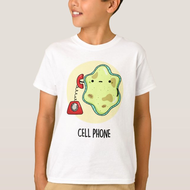 T-shirt Téléphone cellulaire drôle Biologie jeu de science (Devant)