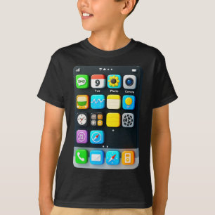 T-shirt Téléphone cellulaire Écran Smartphone Mobile App H