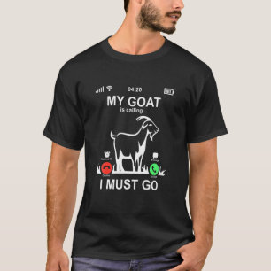 T-shirt Téléphone Écran Animaux De Compagnie Aimer Ma Chèv