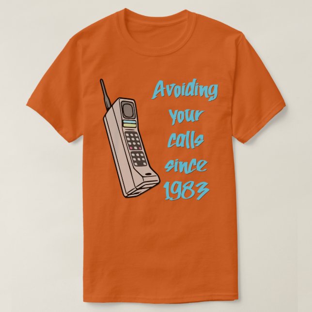 T-shirt Téléphone portable 80s90s (Design devant)
