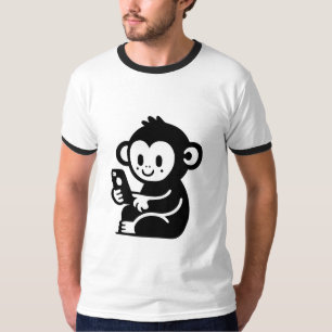 T-shirt Téléphone singe