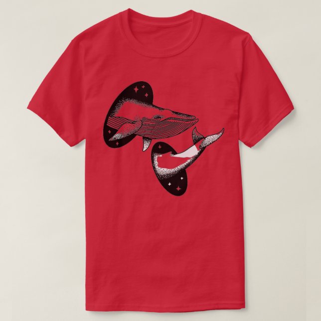 T-shirt Téléportation des baleines (Design devant)