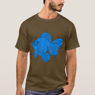 T-shirt Telescope Papillon Bleu Poisson d'or