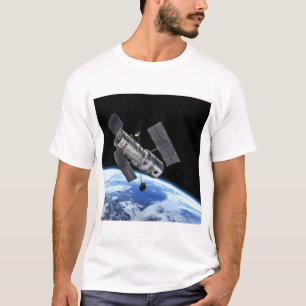 T-shirt Télescope Spatial Hubble Sur Terre Orbit Photo NAS