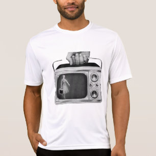 T-shirt Télévision portable rétro des années 1950 milieu d