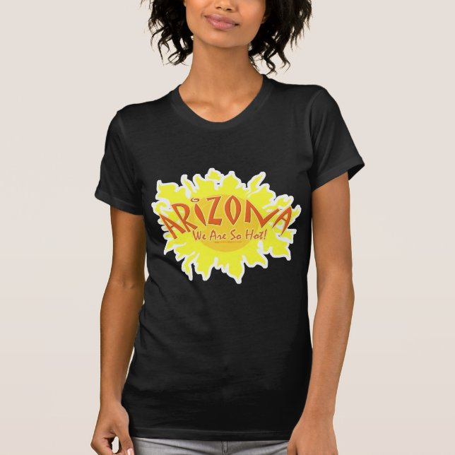 T-shirt Tellement Hot Arizona Cartoon Vacances Design (Devant)