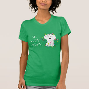 T-shirt TELLEMENT TRÈS JOYEUX ! Lumières de Noël de Bichon