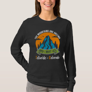T-shirt Telluride Colorado Rétro Montagnes Telluride 9