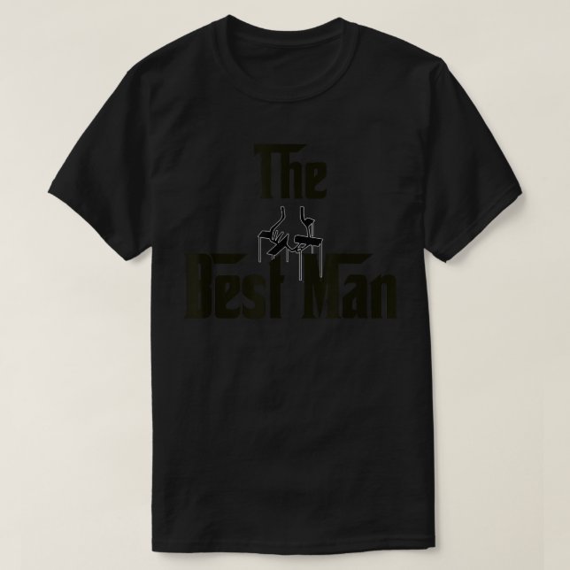 T-shirt Témoin Mafia de mariage  Garçons d'honneur Enterre (Design devant)