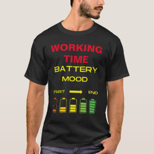 T-shirt Température de la batterie temps de travail T-shir