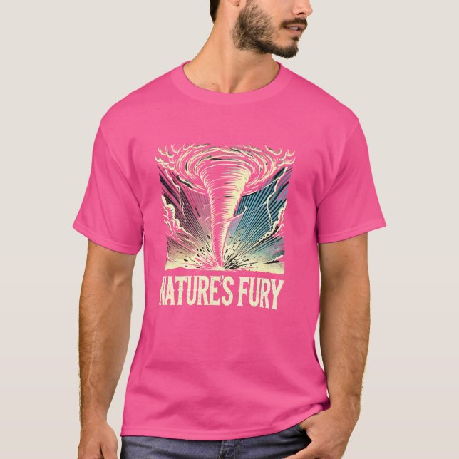 T-shirt Température météorologique extrême Tornade Chasse  (Devant)