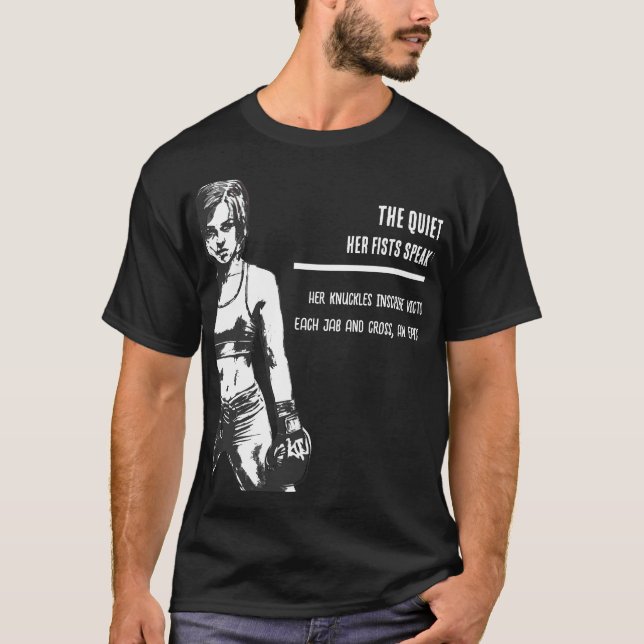 T-shirt Tempête calme - Ses Poings Parlent Volumes (Devant)