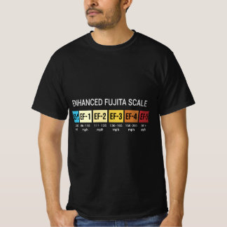 T-shirt Tempête chasse l'échelle Fujita améliorée Tornado 