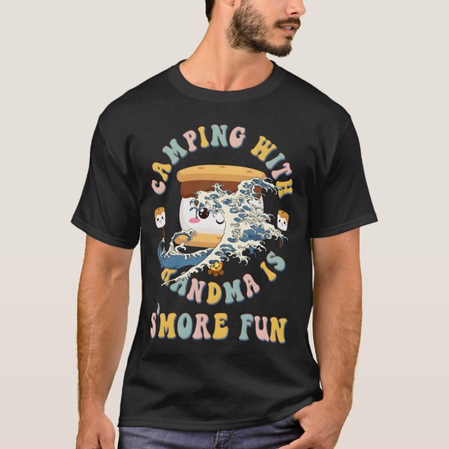 T-shirt Tempête du tsunami de la vague traditionnelle asia (Devant)