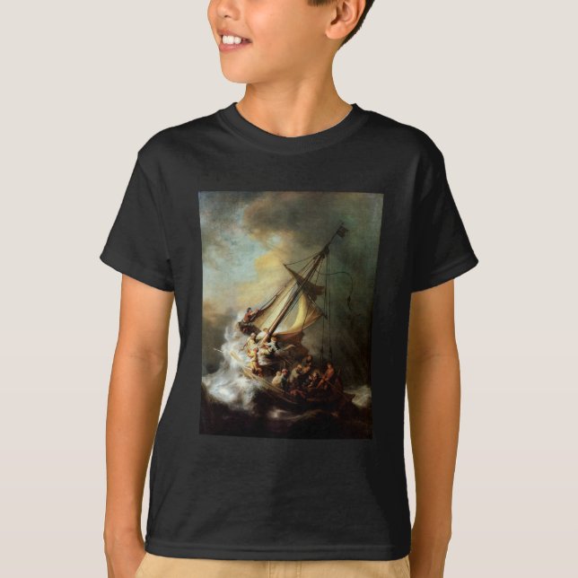 T-shirt Tempête sur la mer de la Galilée (Devant)