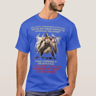 T-shirt Temple Chevalier Un Guerrier Du Christ Je Suis La 