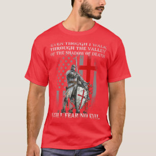 T-shirt Temple de Chevalier Américain Je Ne Crains Aucun P