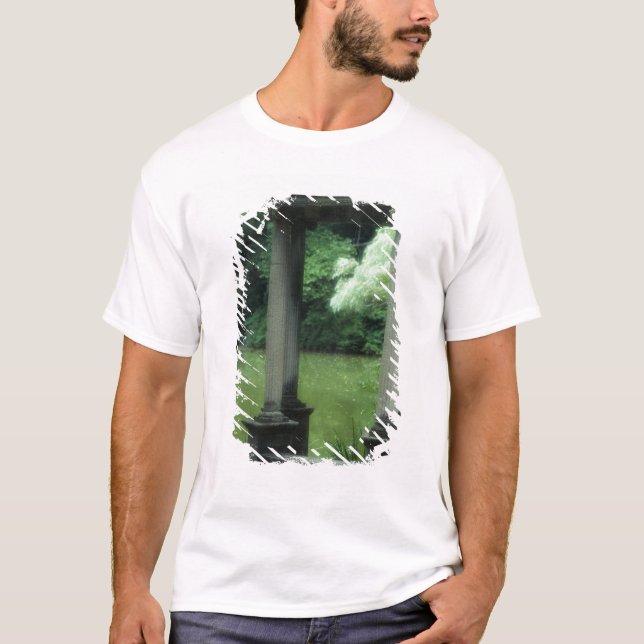 T-shirt Temple de l'amour aux vieux jardins de Westbury (Devant)