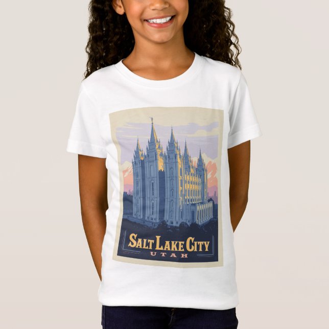 T-Shirt Temple de Salt Lake | Salt Lake City, Utah (Devant)