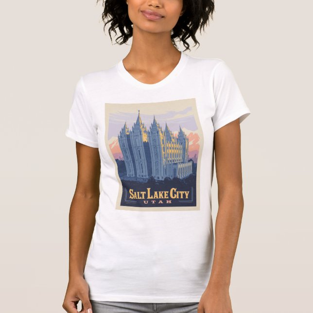 T-shirt Temple de Salt Lake | Salt Lake City, Utah (Devant)