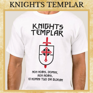 T-shirt ✙ Temple des Chevaliers Devise ✙ Non Nobis Dom