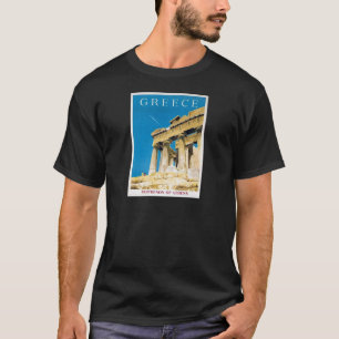 T-shirt Temple du Parthénon de la Grèce Vintage voyage Ath