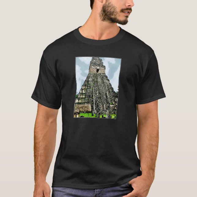 T-shirt : Temple maya à Tikal, Guatemala (Devant)