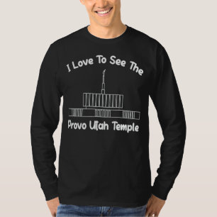 T-shirt Temple Provo Utah J'Aime Voir Mon Temple Primaire