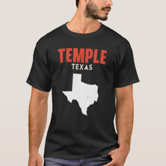 T-shirt Temple Texas USA State America Travel Texan