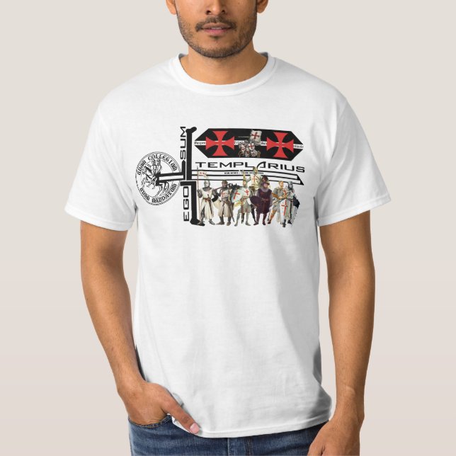 T-shirt Templer ego Sum Templarius Shirt No 0515122013 (Devant)