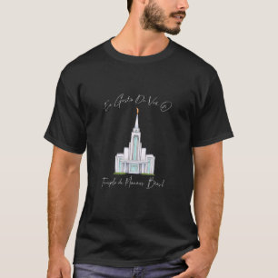 T-shirt Templo De Manaus Brasil Eu Gosto De Ver portugais