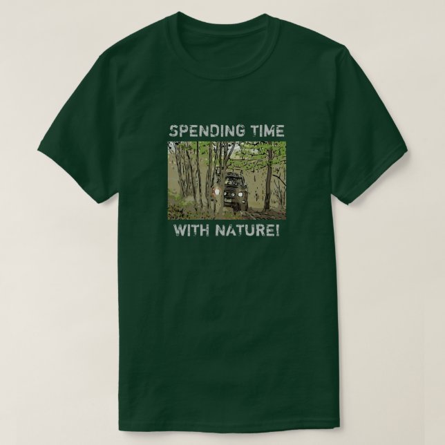 T-SHIRT TEMPS AVEC NATURE (Design devant)