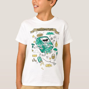 T-shirt Temps d'aventure Croquis BMO "Awesomatude"