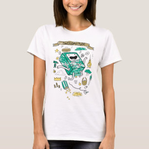 T-shirt Temps d'aventure   Croquis BMO "Awesomatude"